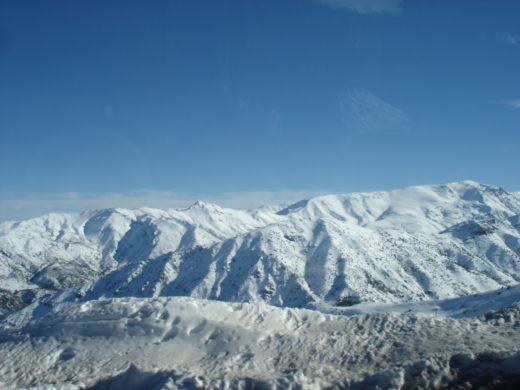 Cordilheira dos Andes em Santiago do Chile