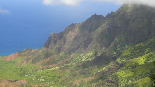 Napali na ilha de Kauai no Hawaii melhor vista da ilha de Kauai