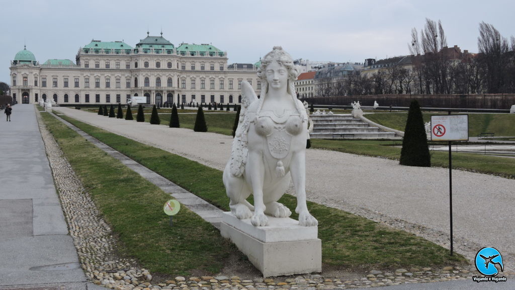 Palácio Belvedere em Viena na Áustria