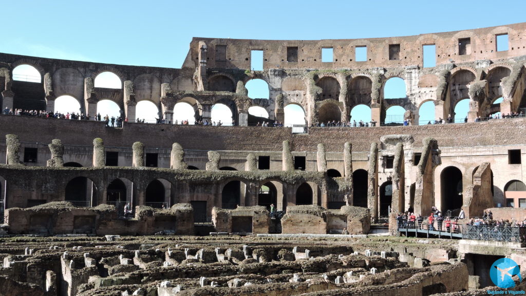 Como é o Coliseu por dentro - o interior do Coliseum em Roma