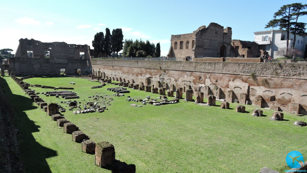 Visitando o Palatino em Roma