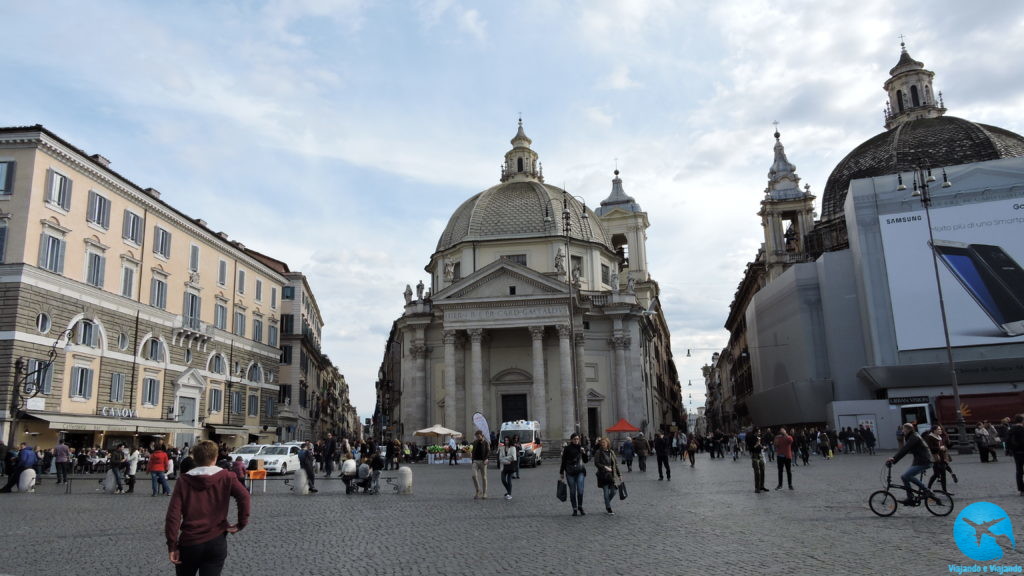 Piazza del Popolo em Roma