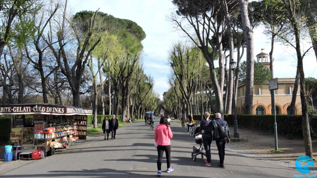 Villa Borghese um bonito parque no centro de Roma