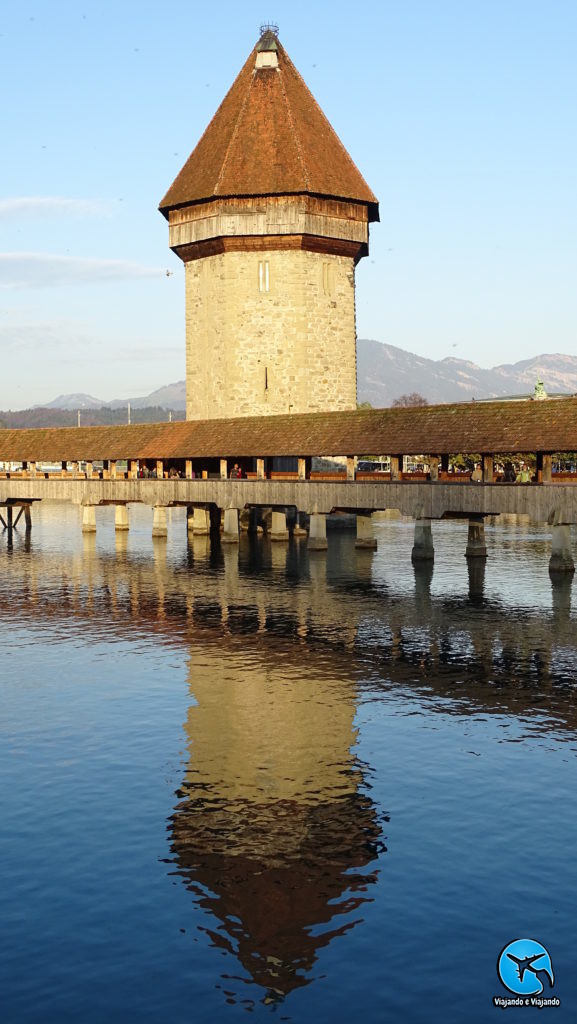 Torre Octogonal - Wasserturm em Lucerna na Suíça