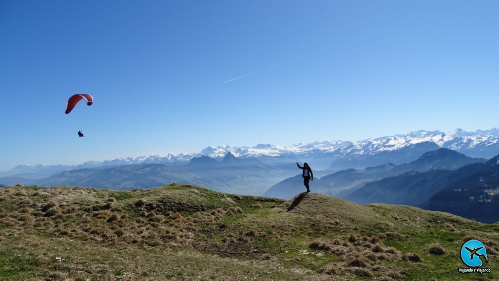 Alpes suíços no Monte Rigi em Lucerna