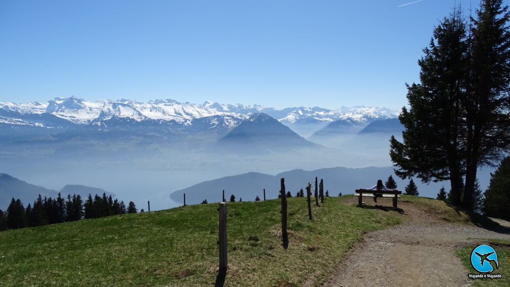 Trilha no Monte Rigi em Lucerna