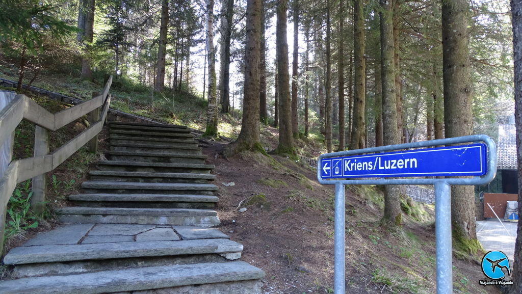 Trilha no Monte Pilatus Trail in Mount Pilatus em Lucerna na Suiça Switzerland