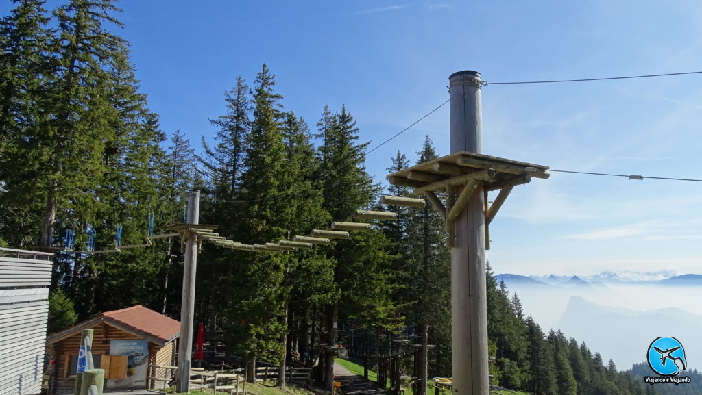 Arvorismo no Monte Pilatus em Lucerna na Suíça Luzern Switzerland