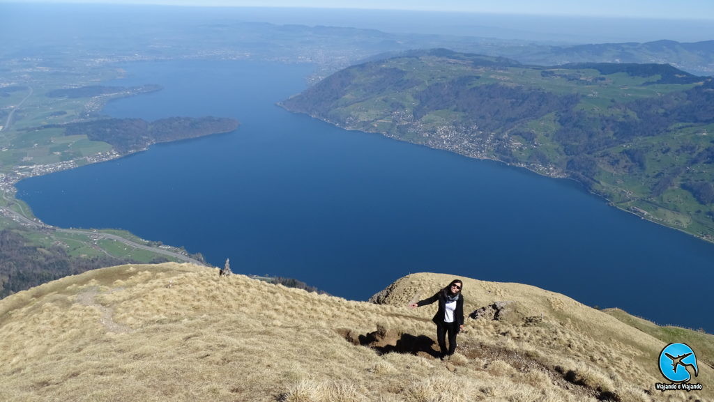 Passeio ao Monte Rigi vista do Lago Lucerna