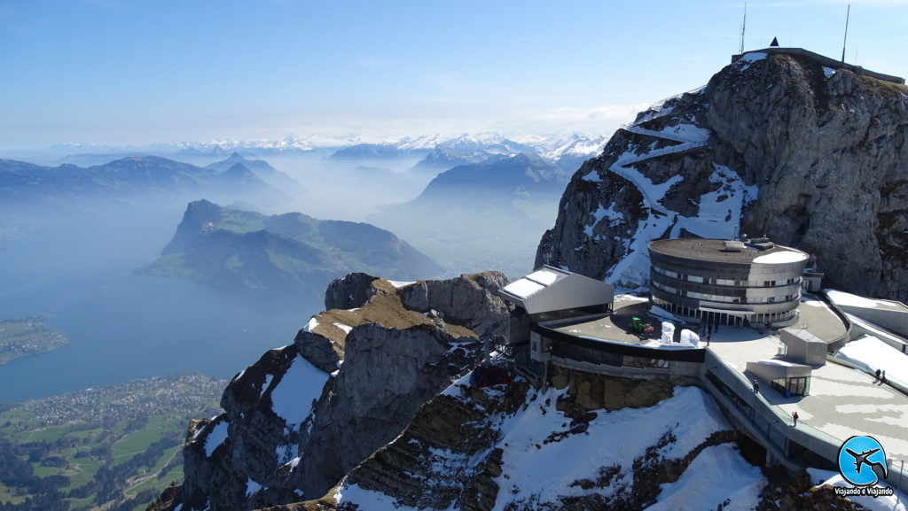 Linda vista do Monte Pilatus em Lucerna na Suíça Luzern Switzerland
