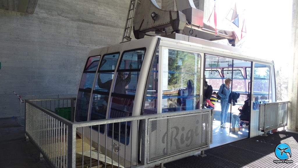 Teleférico de Rigi Kaltbad para Weggis na Suíça