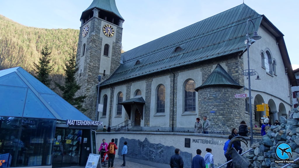 Igreja matriz de Zermatt Matterhorn Suíça