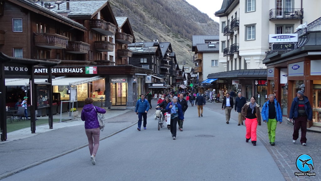 Centro de Zermatt na Suíça