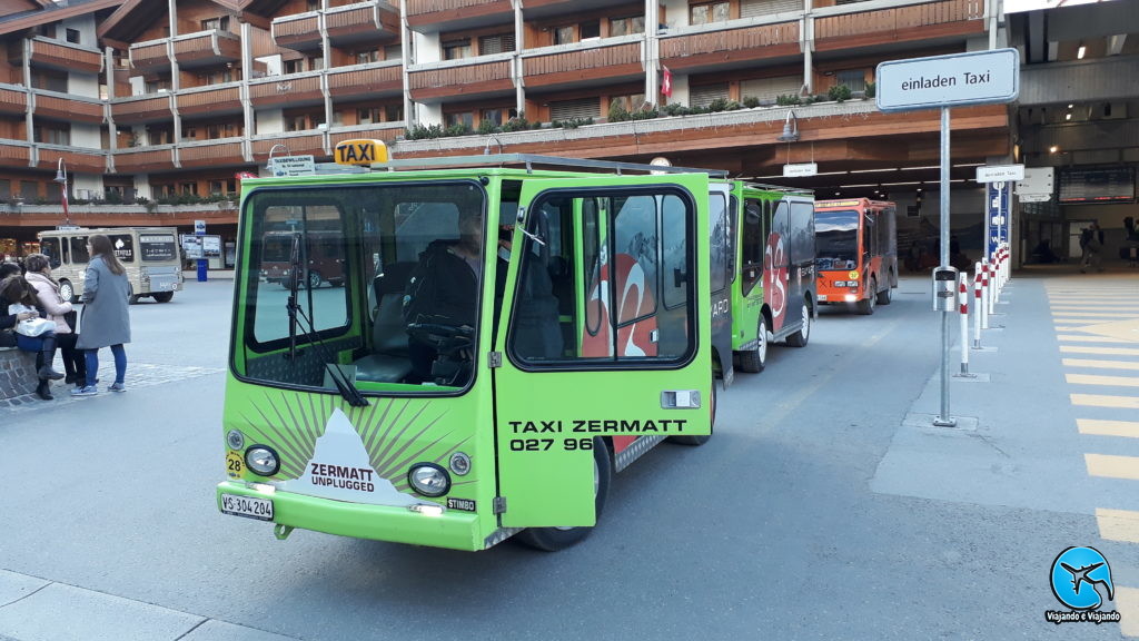 Taxi em Zermatt na Suíça