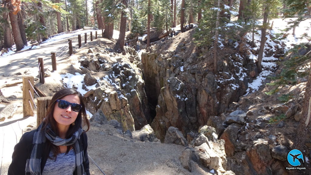 Earthquake falt zone Mammoth Lakes