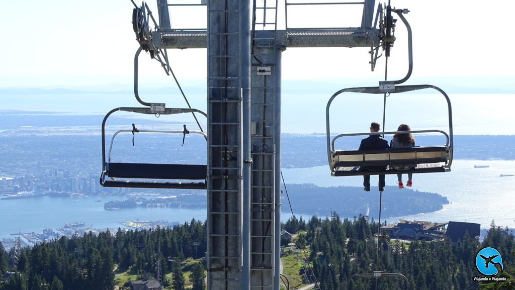 Teleférico que leva ao topo da Grouse Montain