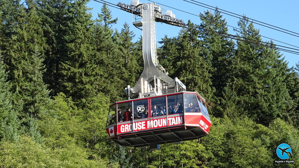 Grouse Montain in Vancouver gondola