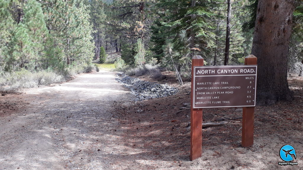 Flume Trail em Lake Tahoe Montain Bike