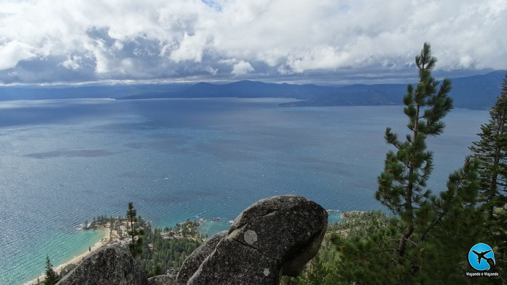 Lake tahow view from Flume Trail Montain Bike