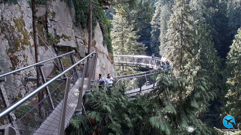 Cliffwalk Capilano Suspension Bridge Park in Vancouver