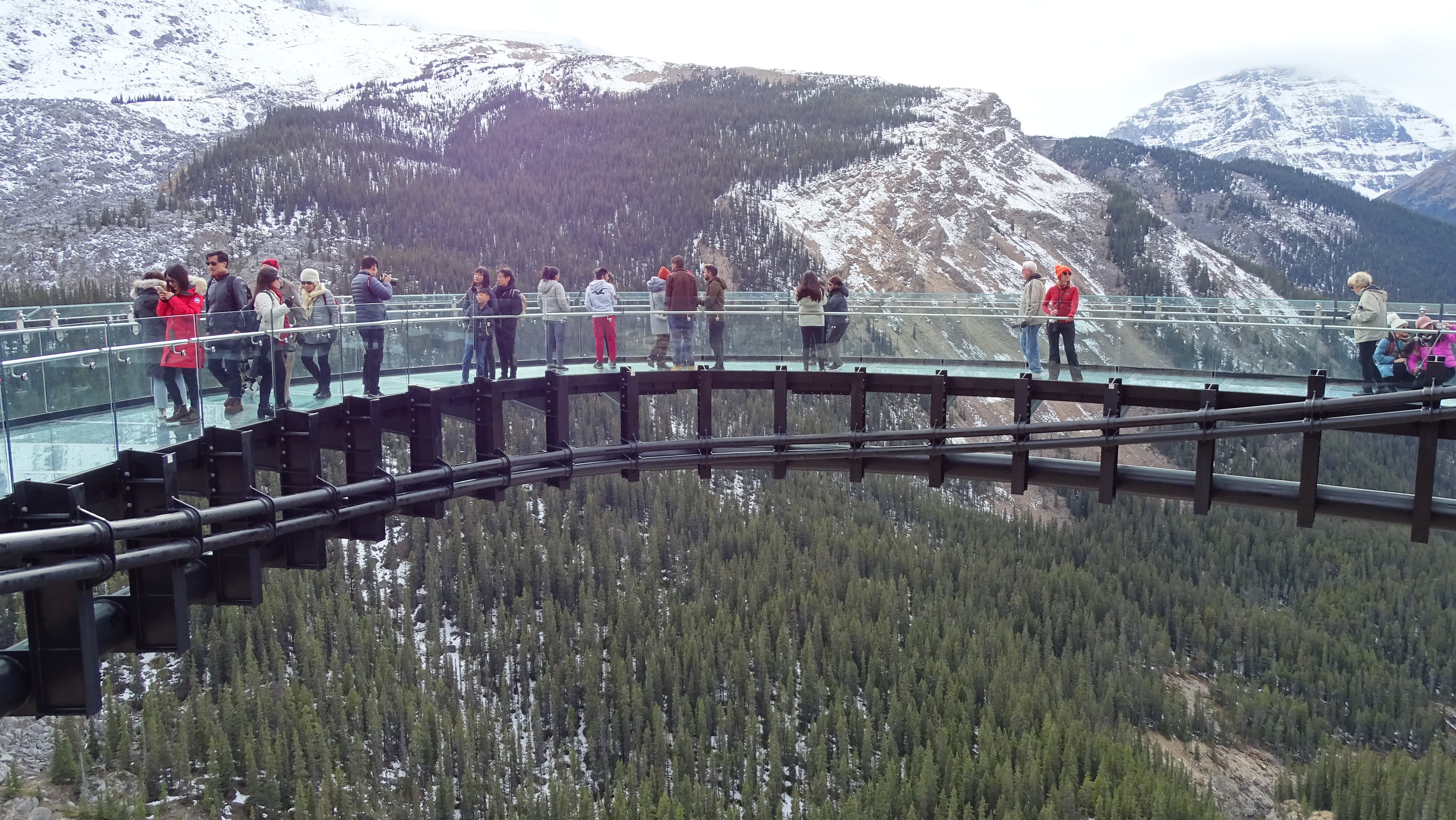 glacier skywalk em banff jasper