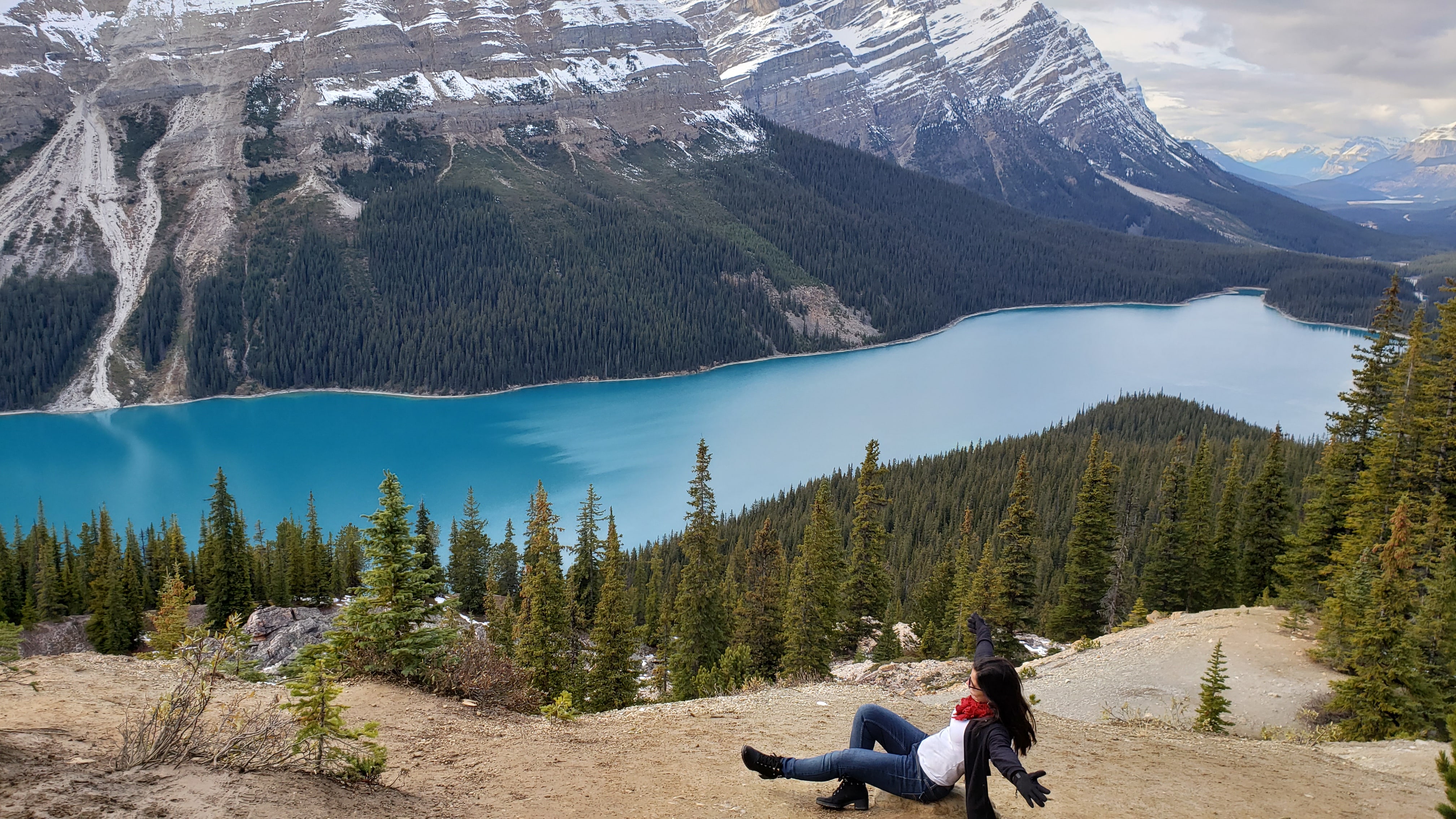 Icefilelds Parkway entre Lake Louise e Jasper no Canada