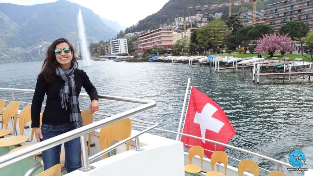 passeio de barco em lugano na suíça