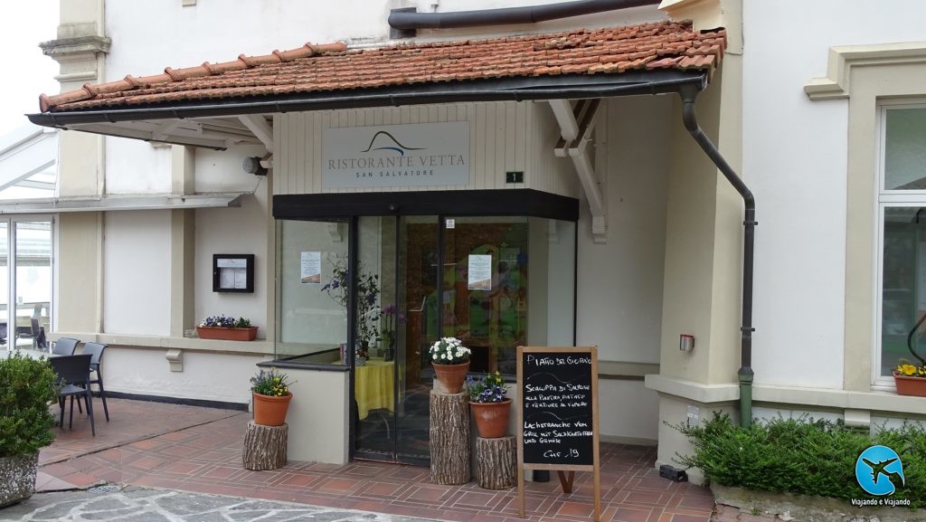 Monte San Salvatore em Lugano na Suíça REstaurante