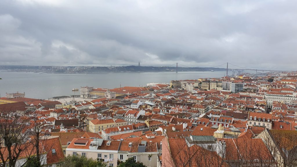 vista do castelo de são jorge em Lisboa